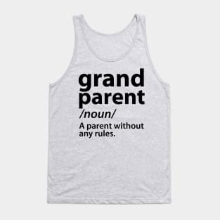 Grandad Grandparent Definition funny Saying Quote Tank Top